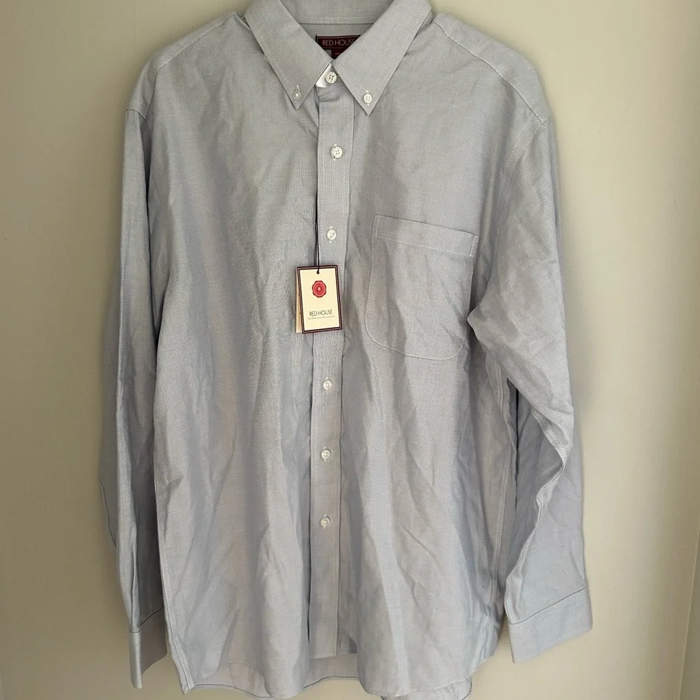 ✨NWT Red House Elegant Light Blue Dress Shirt Men’s Large✨ - Picture 2 of 5